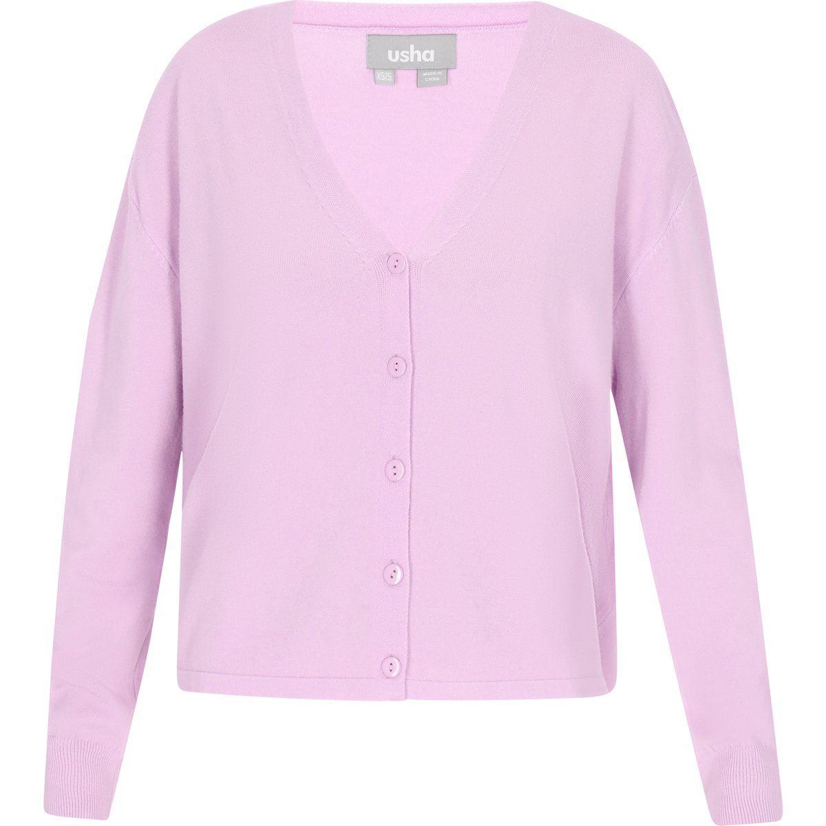 Klassische Strickjacke mit Knopfleiste