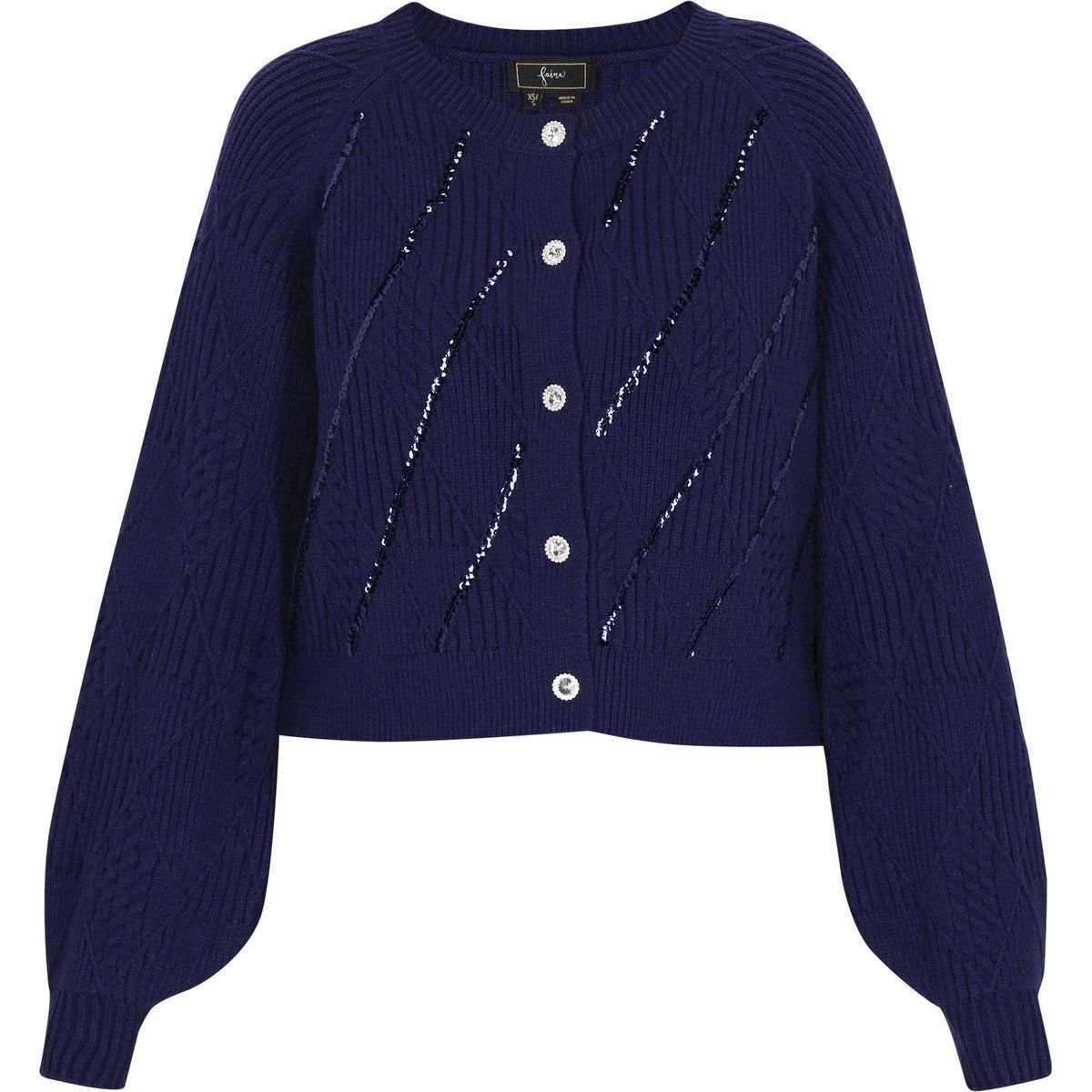 Faina Strickjacke Frauen Marine