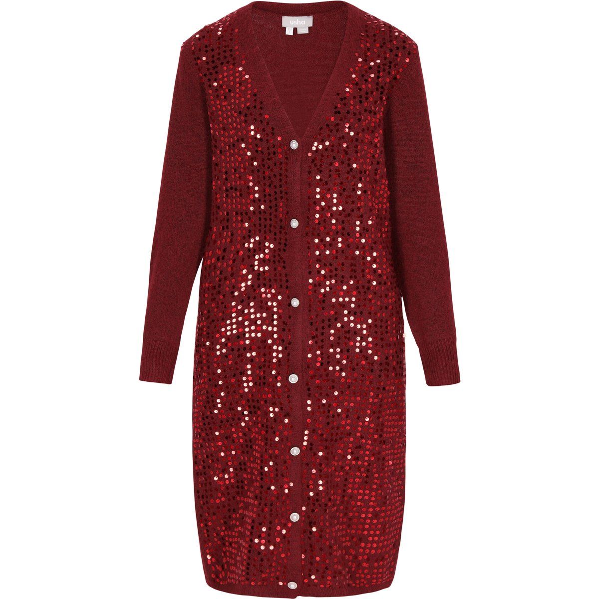 usha Strickjacke Frauen Burgund