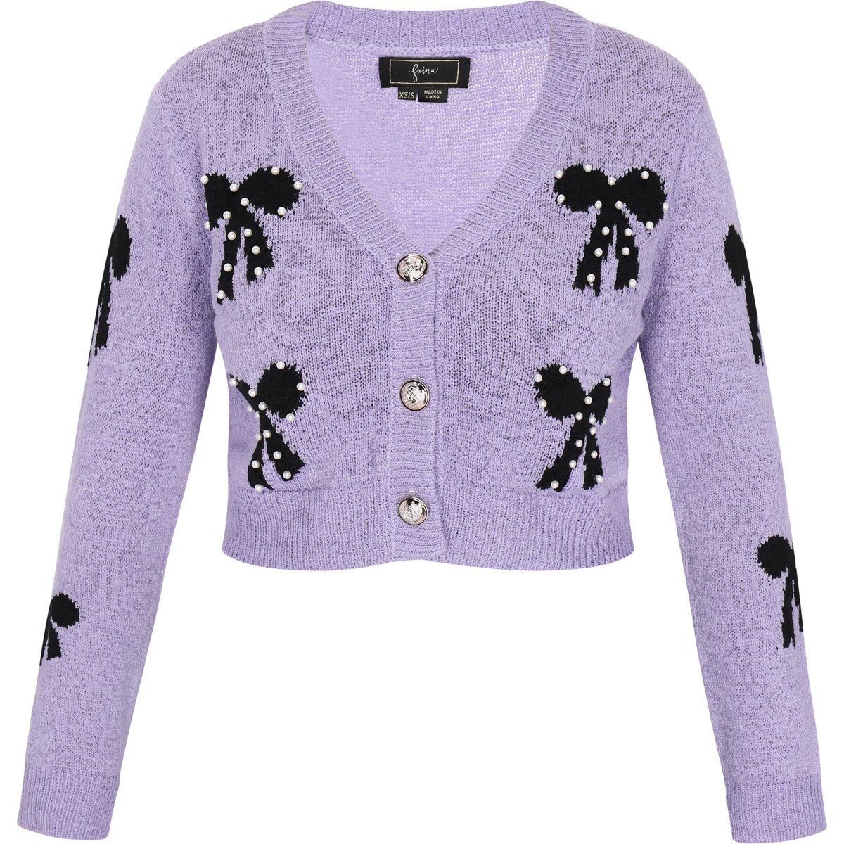 Faina Strickjacke Frauen lila