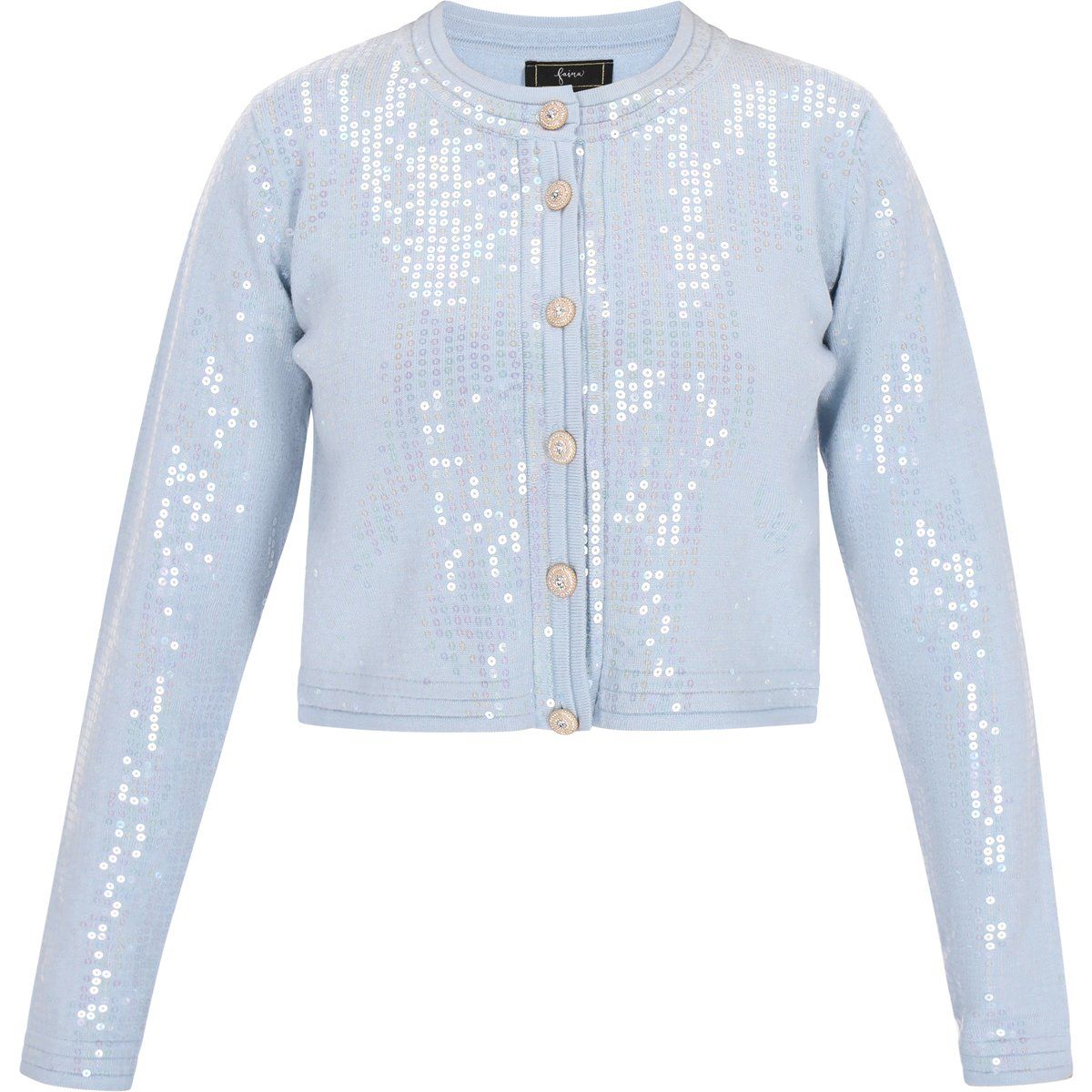 Faina Strickjacke Frauen hellblau