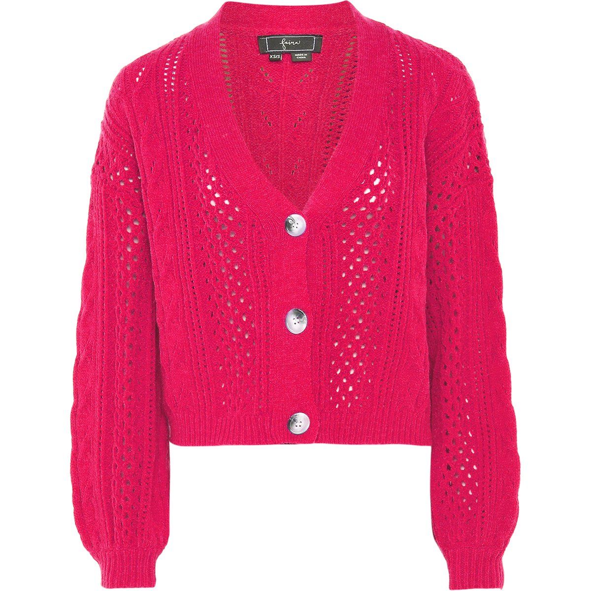Faina Strickjacke Damen Rosa