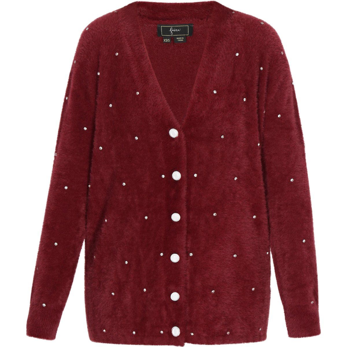 Faina Strickjacke Frauen Burgund