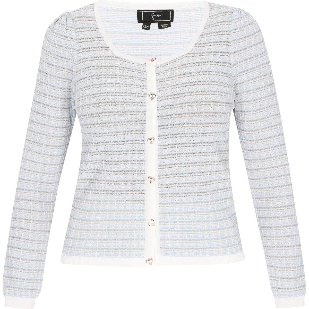 Faina Strickjacke Frauen hellblau