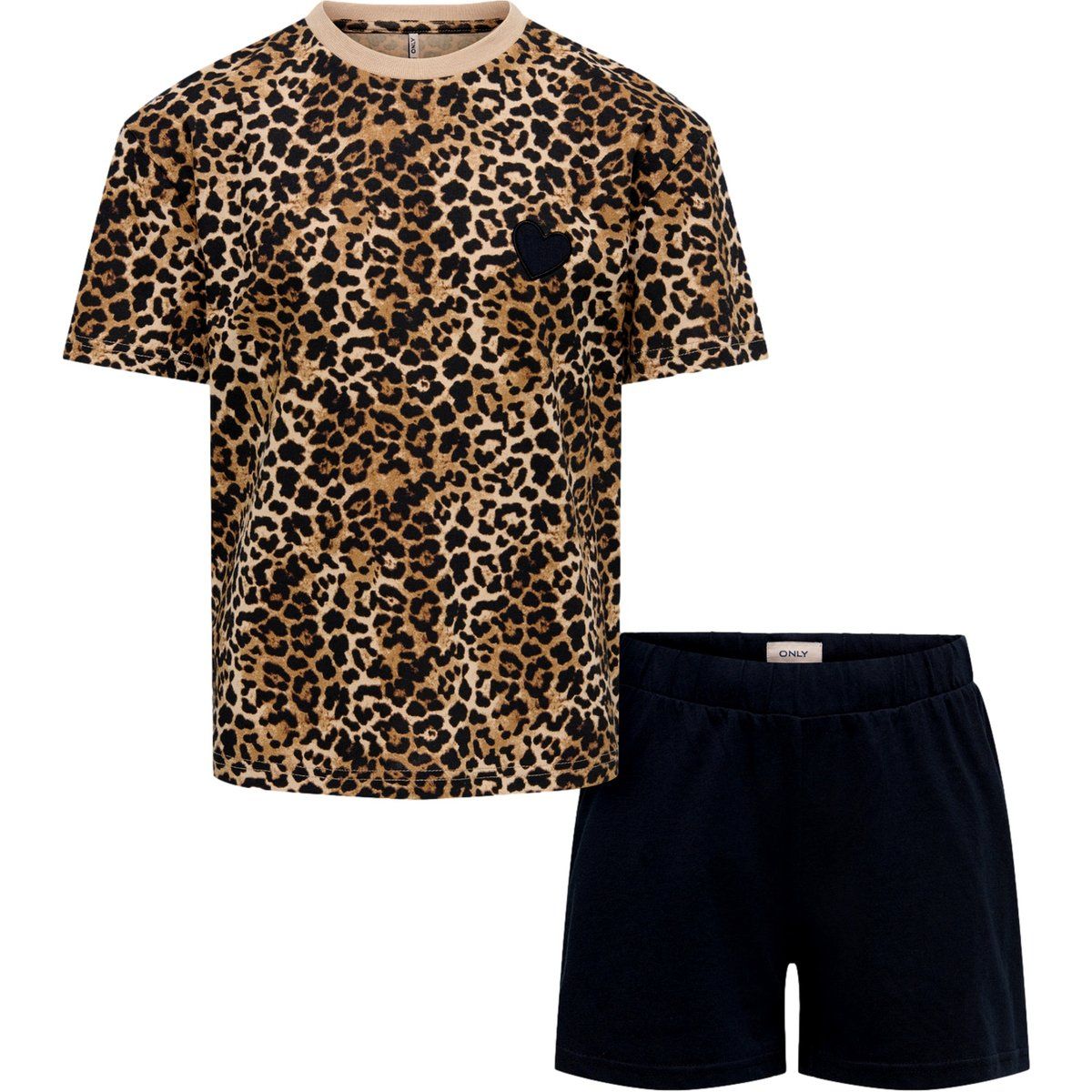 Kinder Pyjama Set mit Leopardenmuster