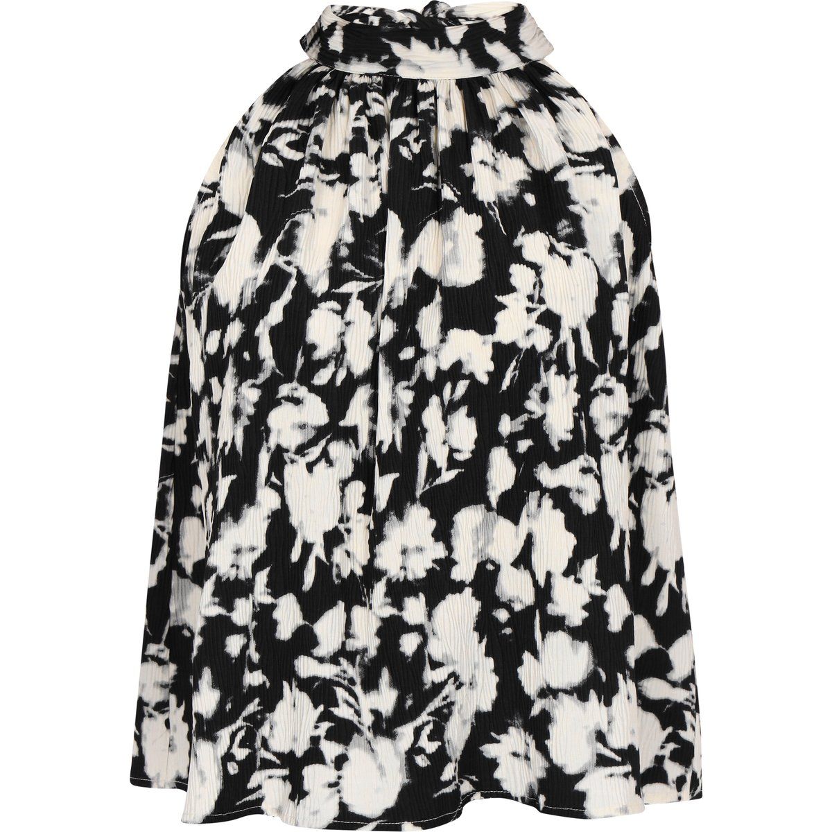 Elegantes Neckholder-Top mit Blumendruck