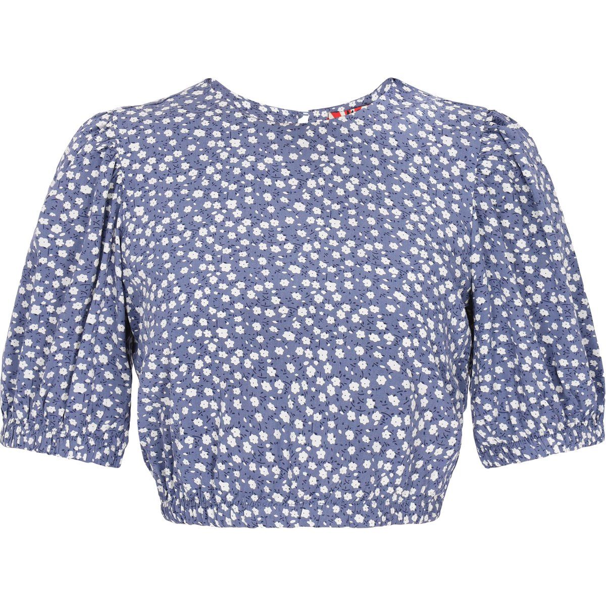 Mymo Bluse Frauen blau weiß