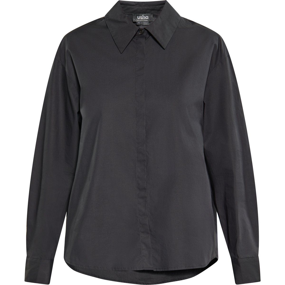 Elegante Langarm Baumwollbluse