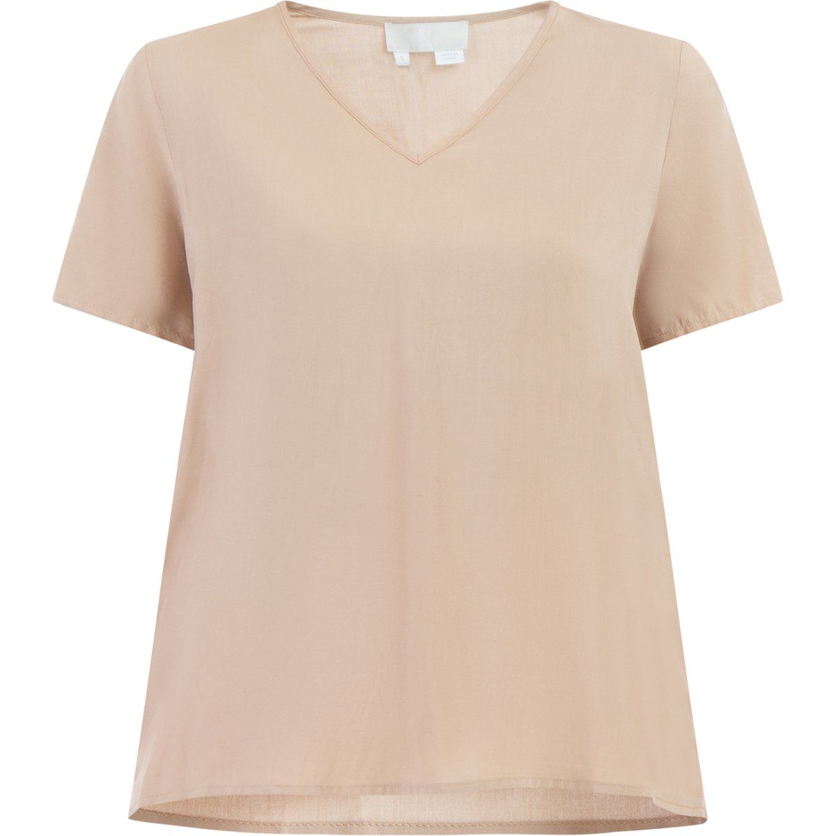 Damen V-Ausschnitt Kurzarm Bluse