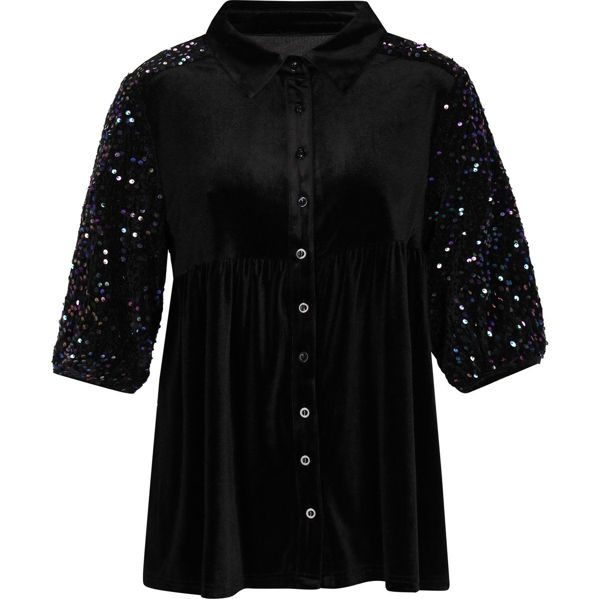 Faina Bluse Frauen Schwarz