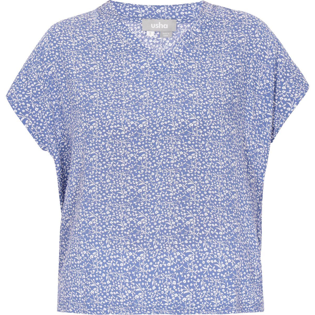 FELIPA Bluse Frauen blau weiß