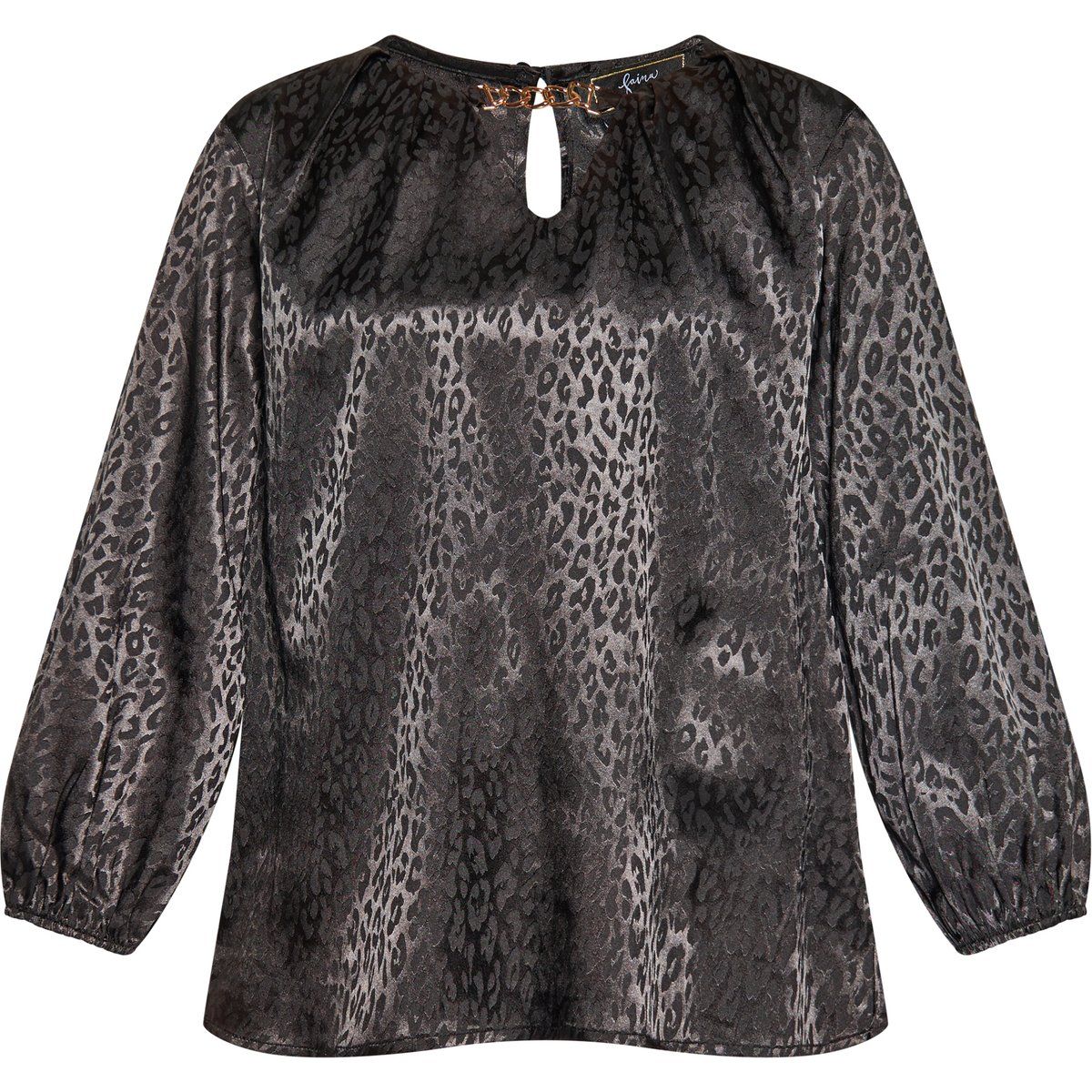Damen Bluse mit Leopardenmuster