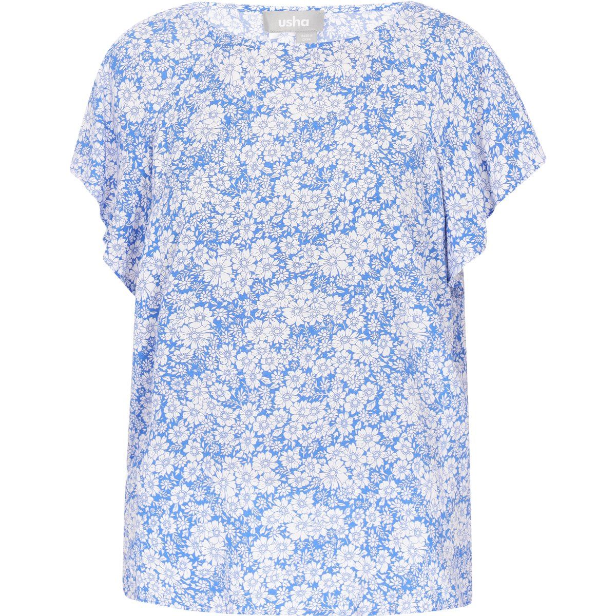 FELIPA Bluse Frauen blau weiß