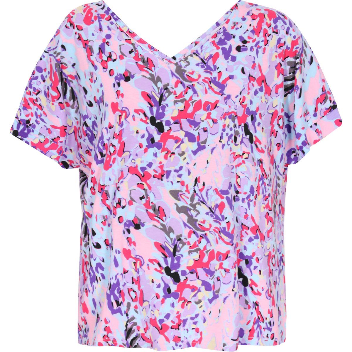 Multicolor Geblümte Relaxte Bluse