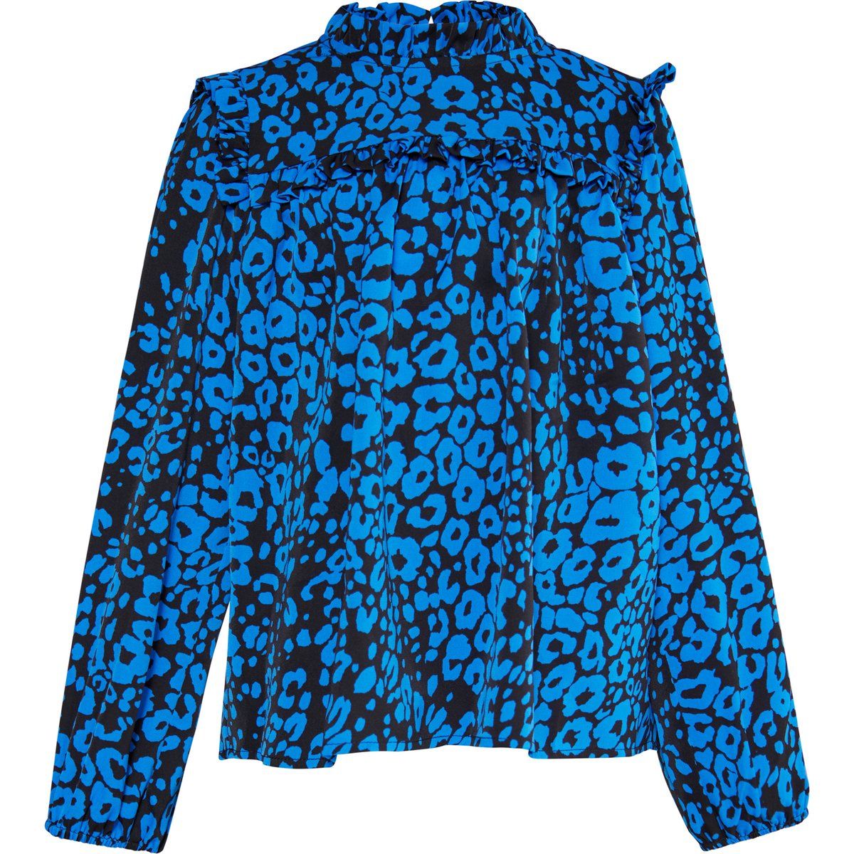 Faina Bluse Mädchen (Kids) Blau Schwarz
