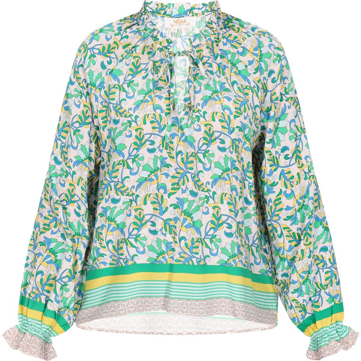 usha Bluse Frauen grün mehrfarbig