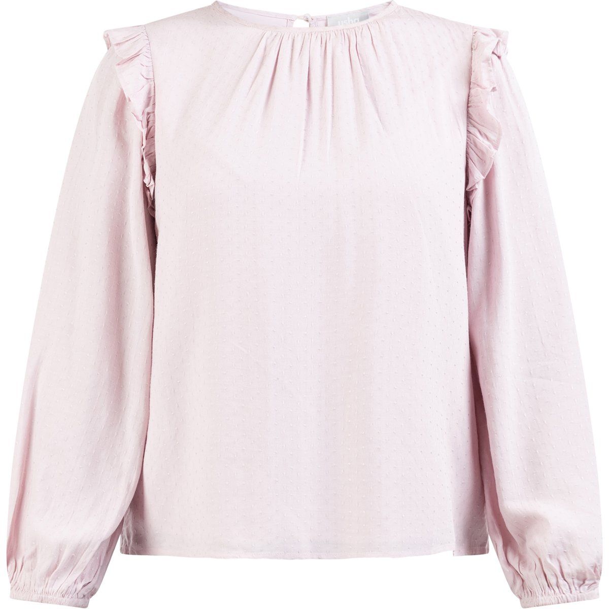Rüschenbluse mit langen Ärmeln