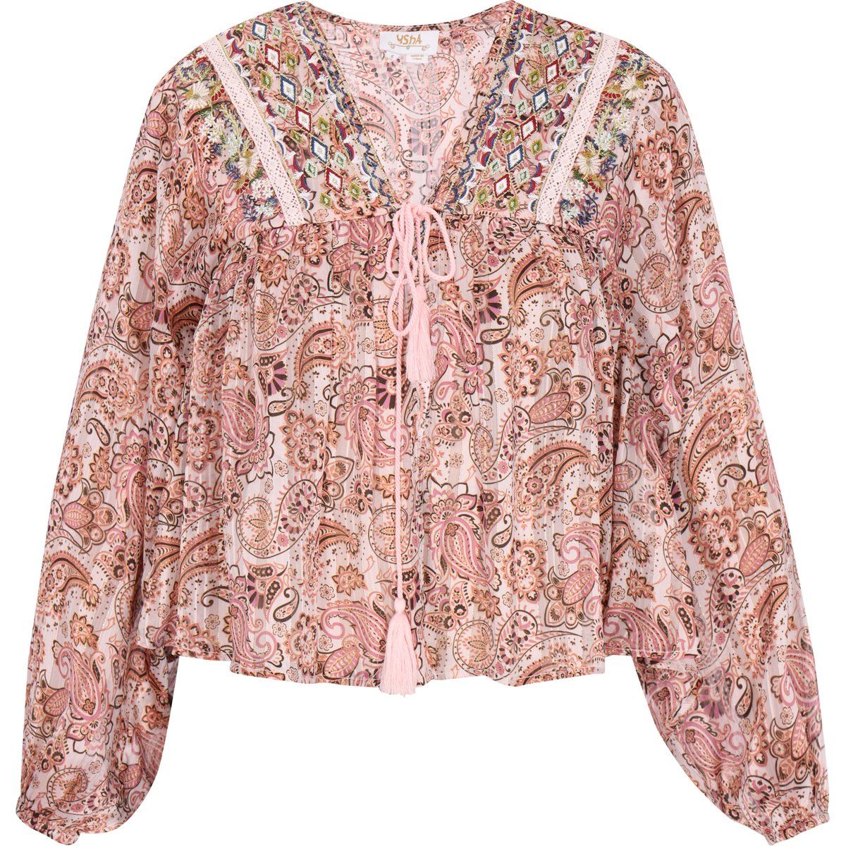 usha Bluse Frauen hellrosa mehrfarbig