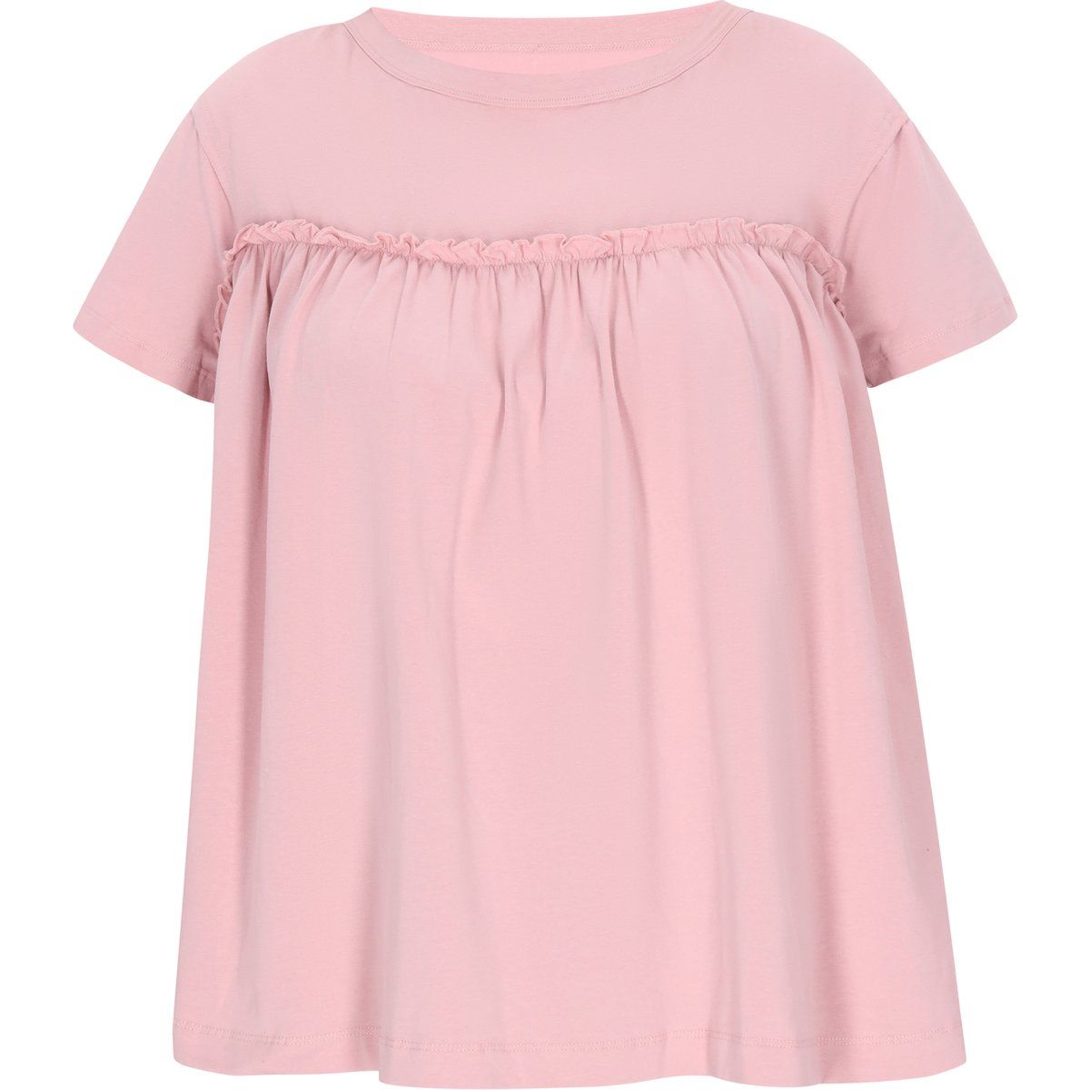 Gerüschtes Babypink Strickoberteil
