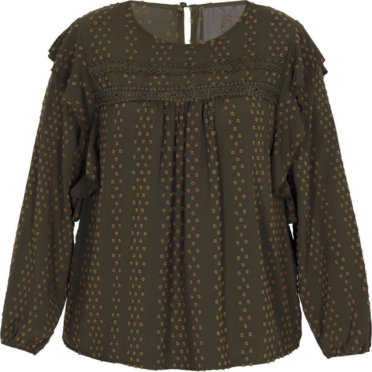 usha Bluse in großen Größen Frauen Grün