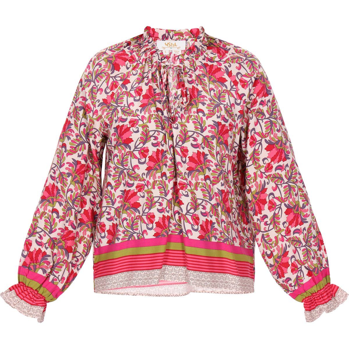 usha Bluse Frauen rot mehrfarbig