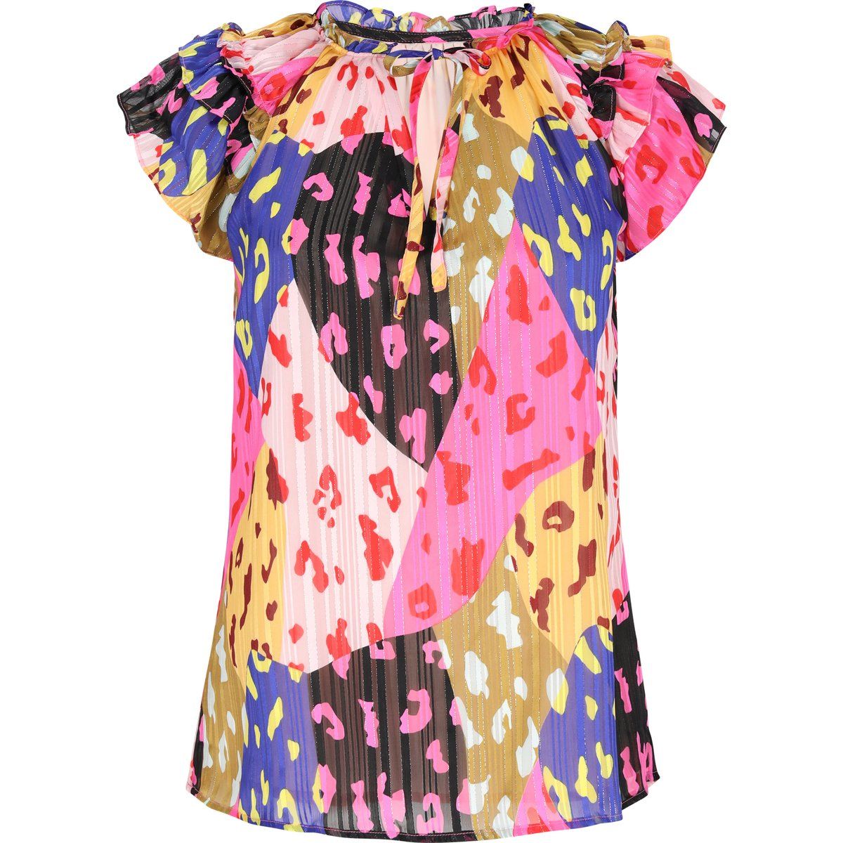 Faina Bluse Frauen rosa mehrfarbig