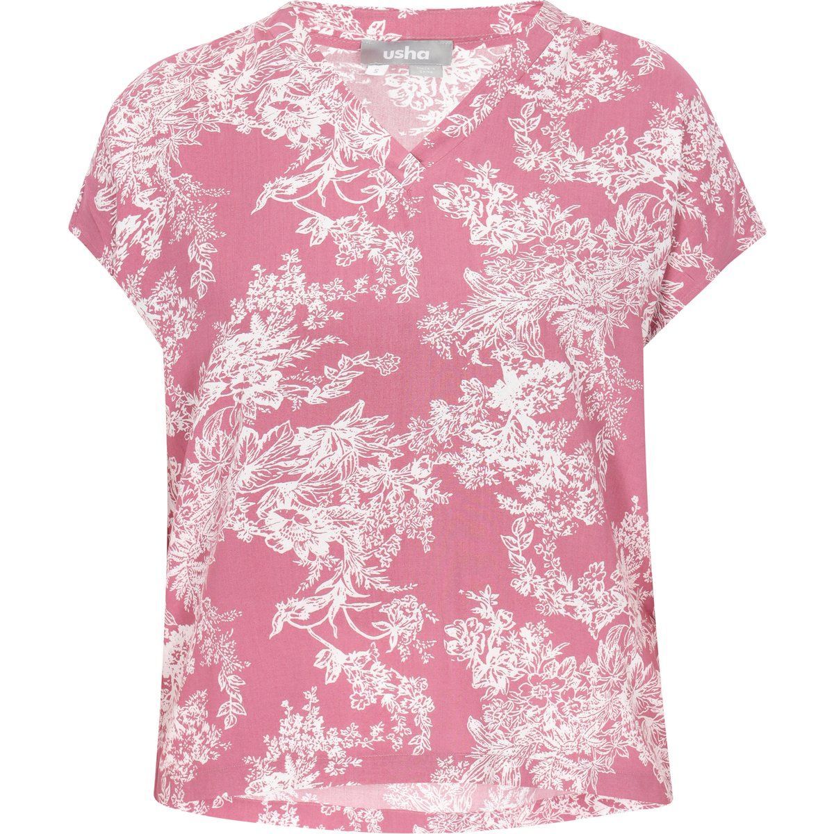 FELIPA Bluse Frauen rosa weiß