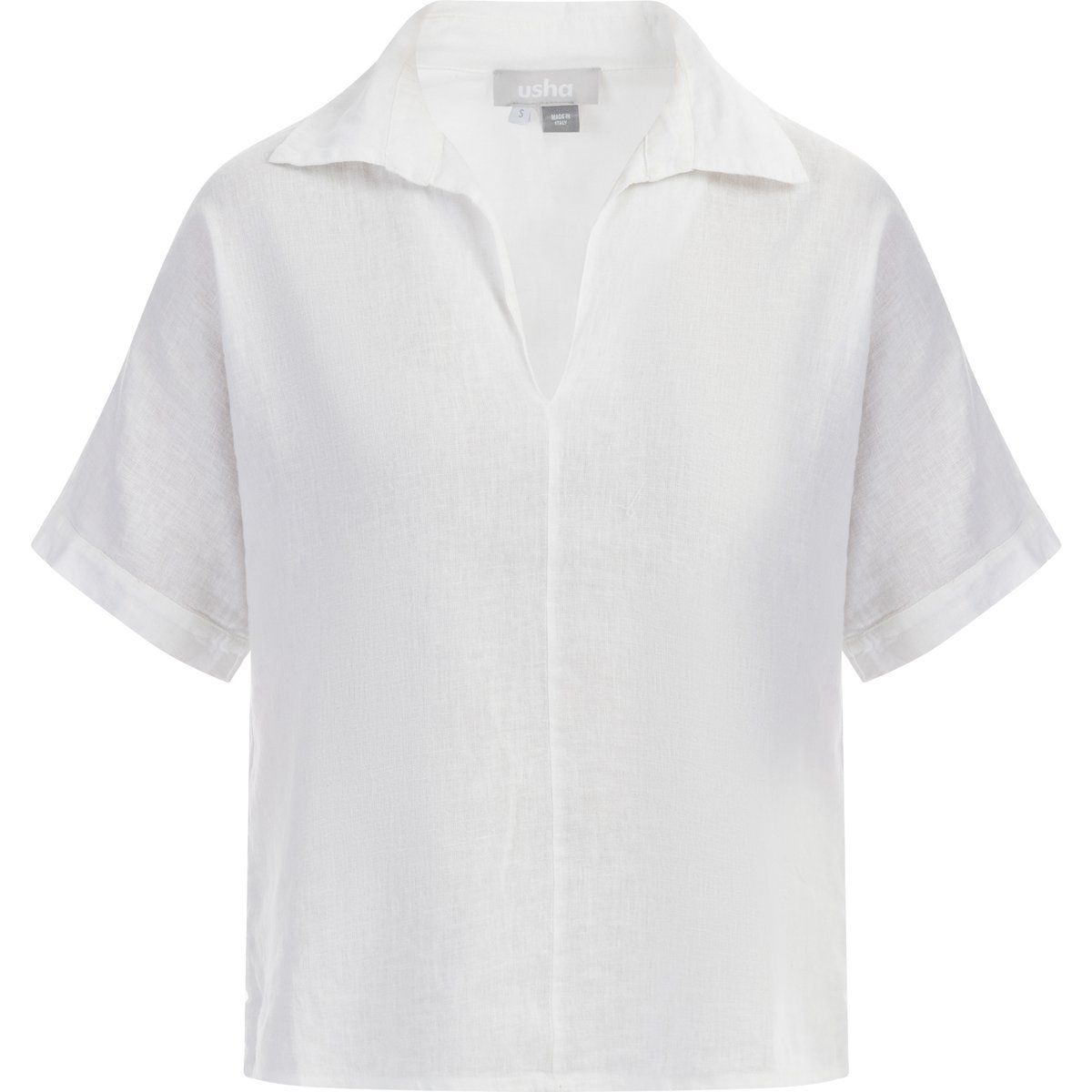 Oversized Blusenshirt aus Leinenmix