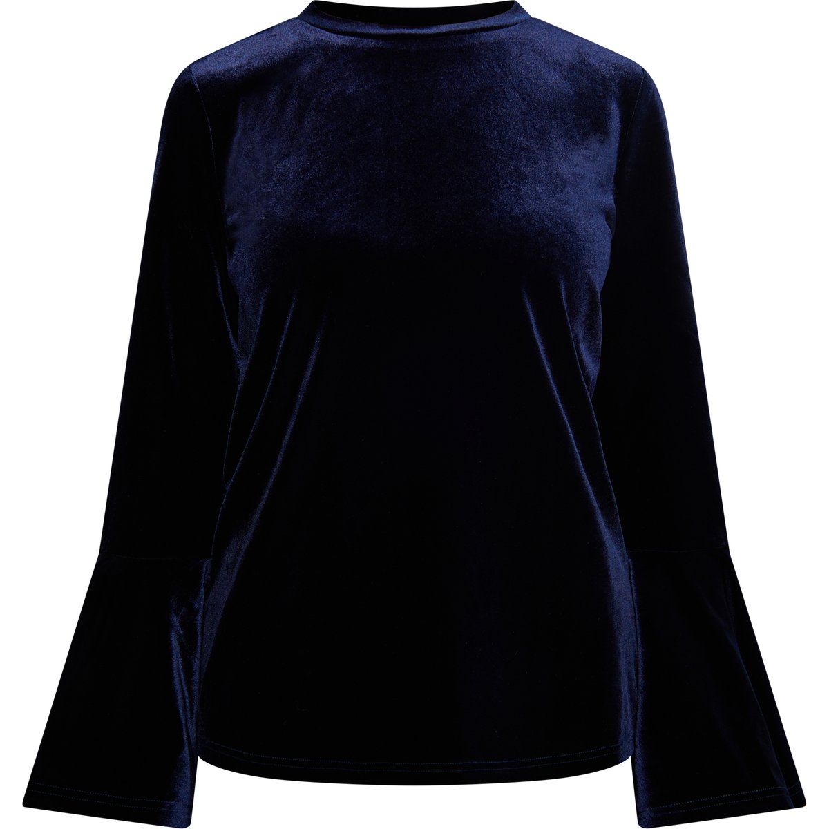 usha Samtshirt Damen Marine