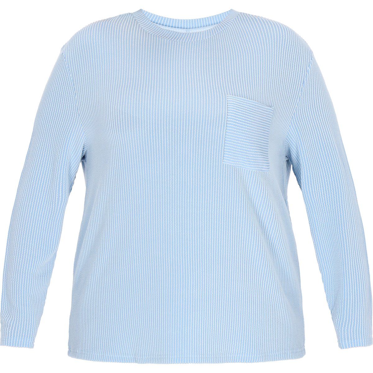 Gestreiftes Langarmshirt in großen Größen