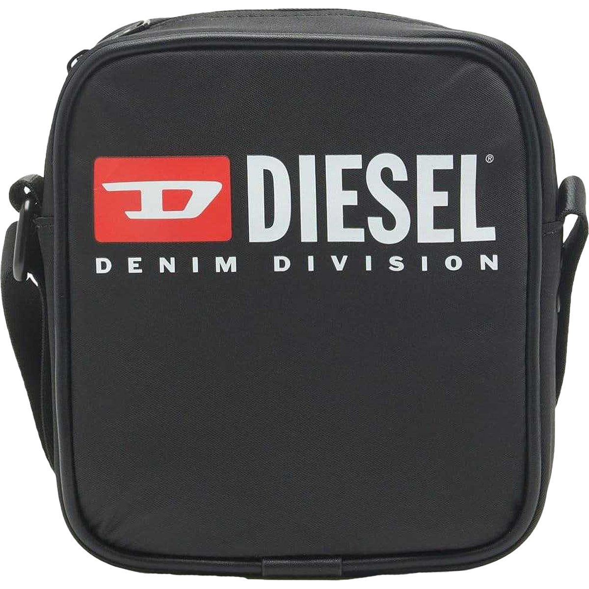 Schultertasche mit Logo-Print
