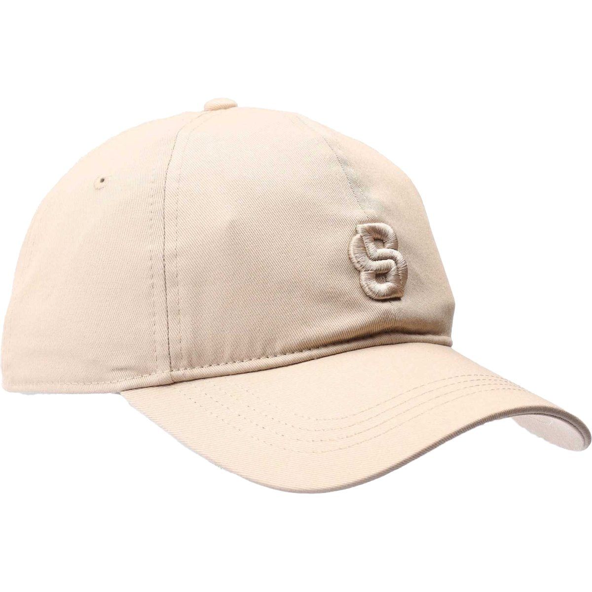 Beige Monogramm Baseball Kappe