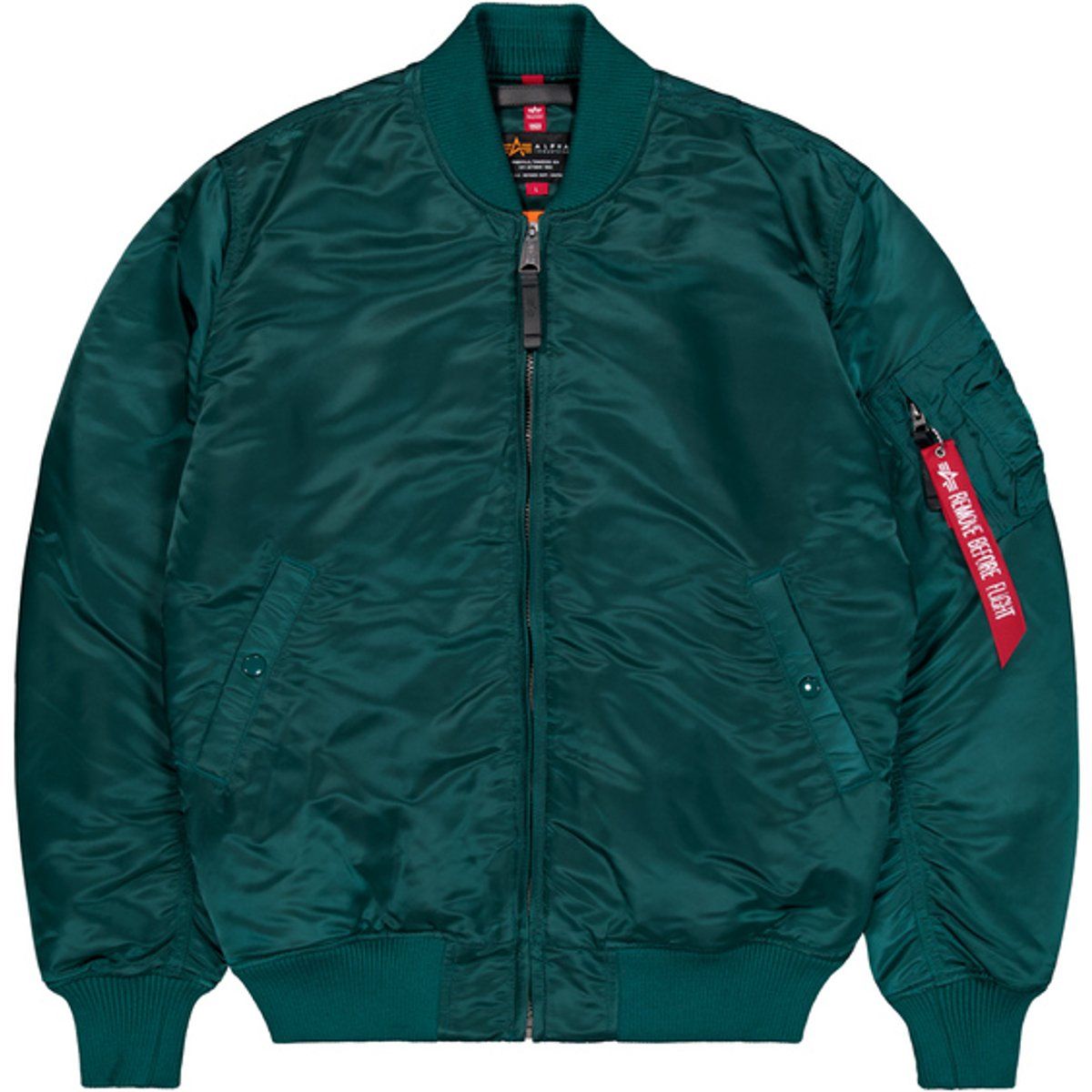 Schmal geschnittene lange Bomberjacke