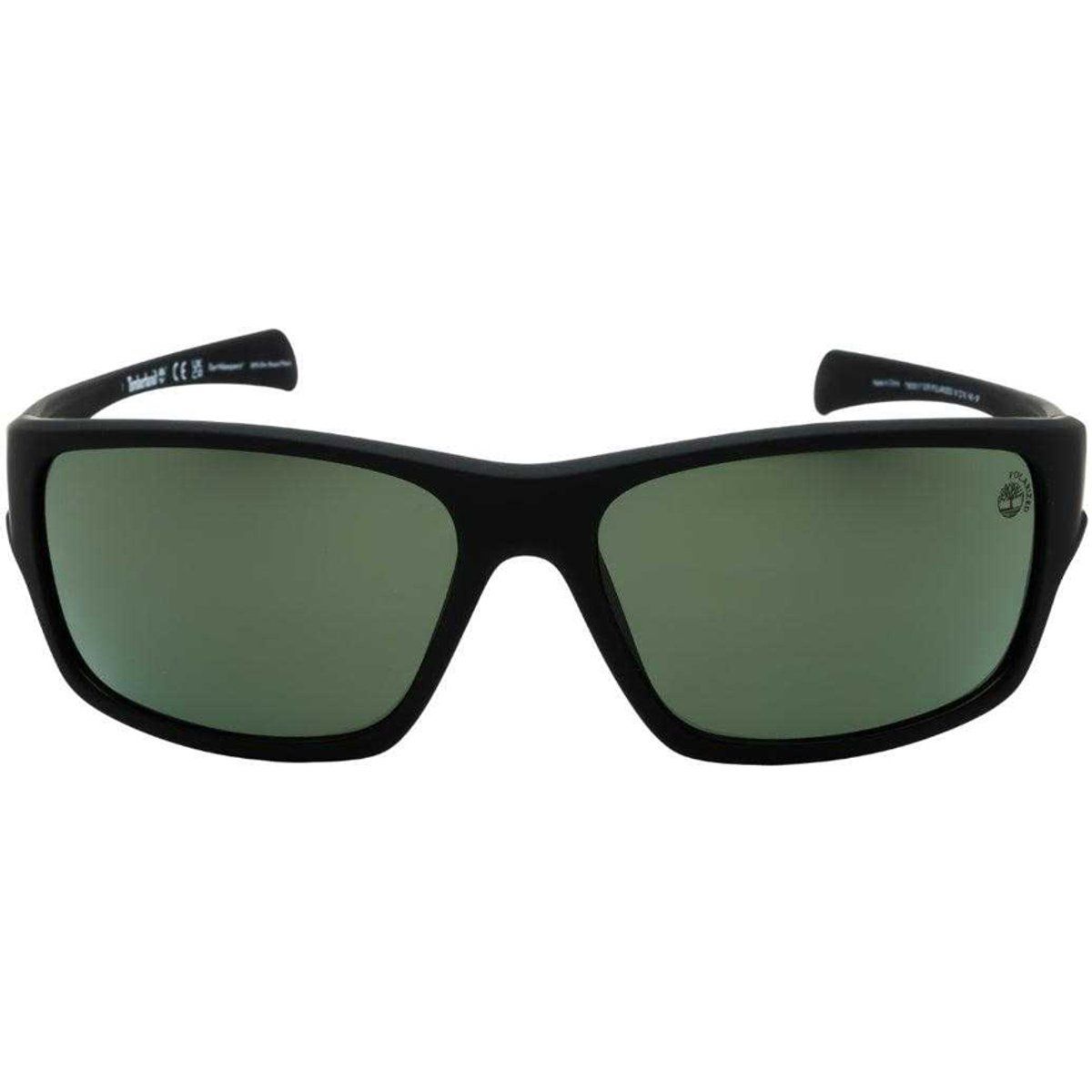 Timberland - Polarisiert-Sonnenbrille für Herren, Matt (Schwarz/Grün)