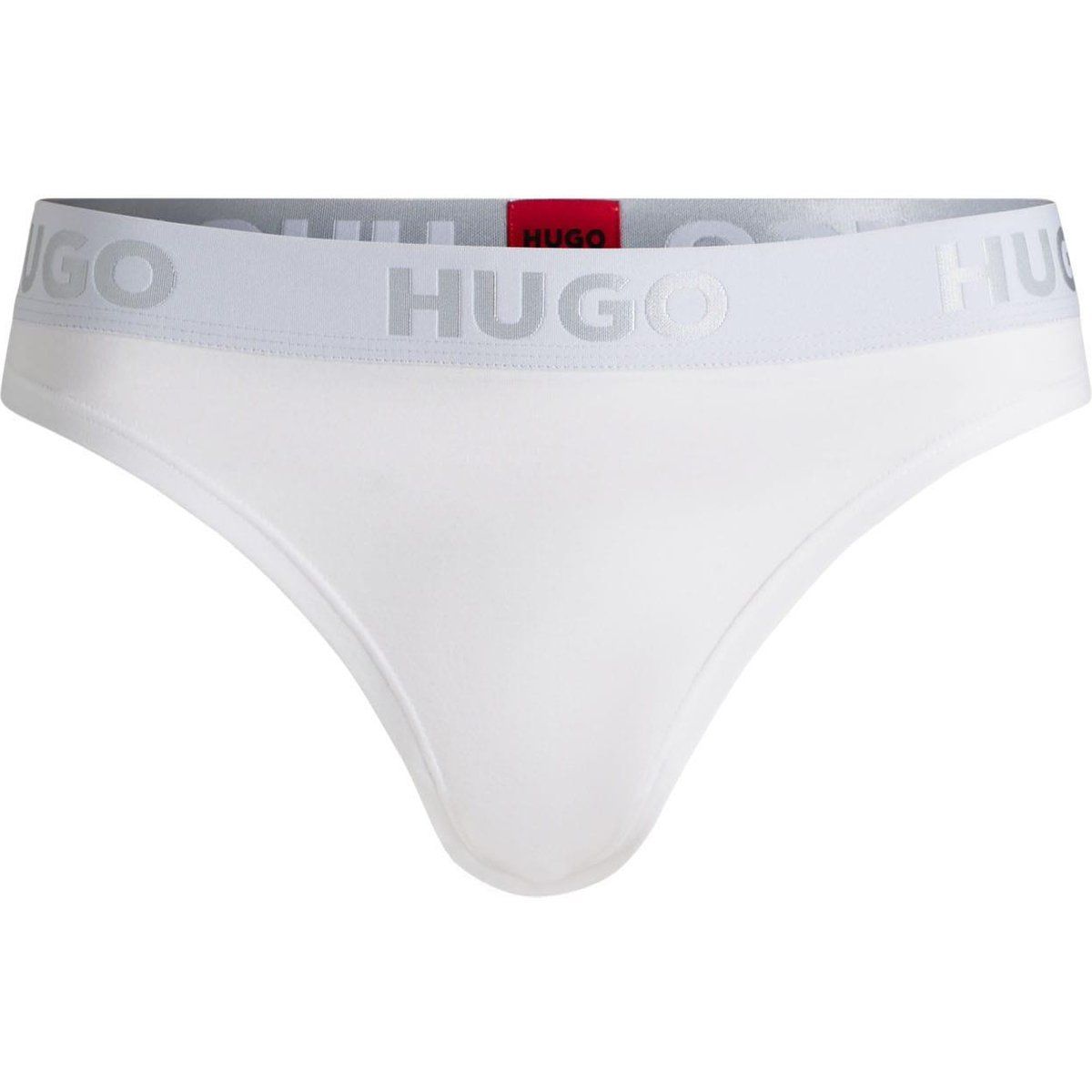 Sportlicher String mit Logo-Bund