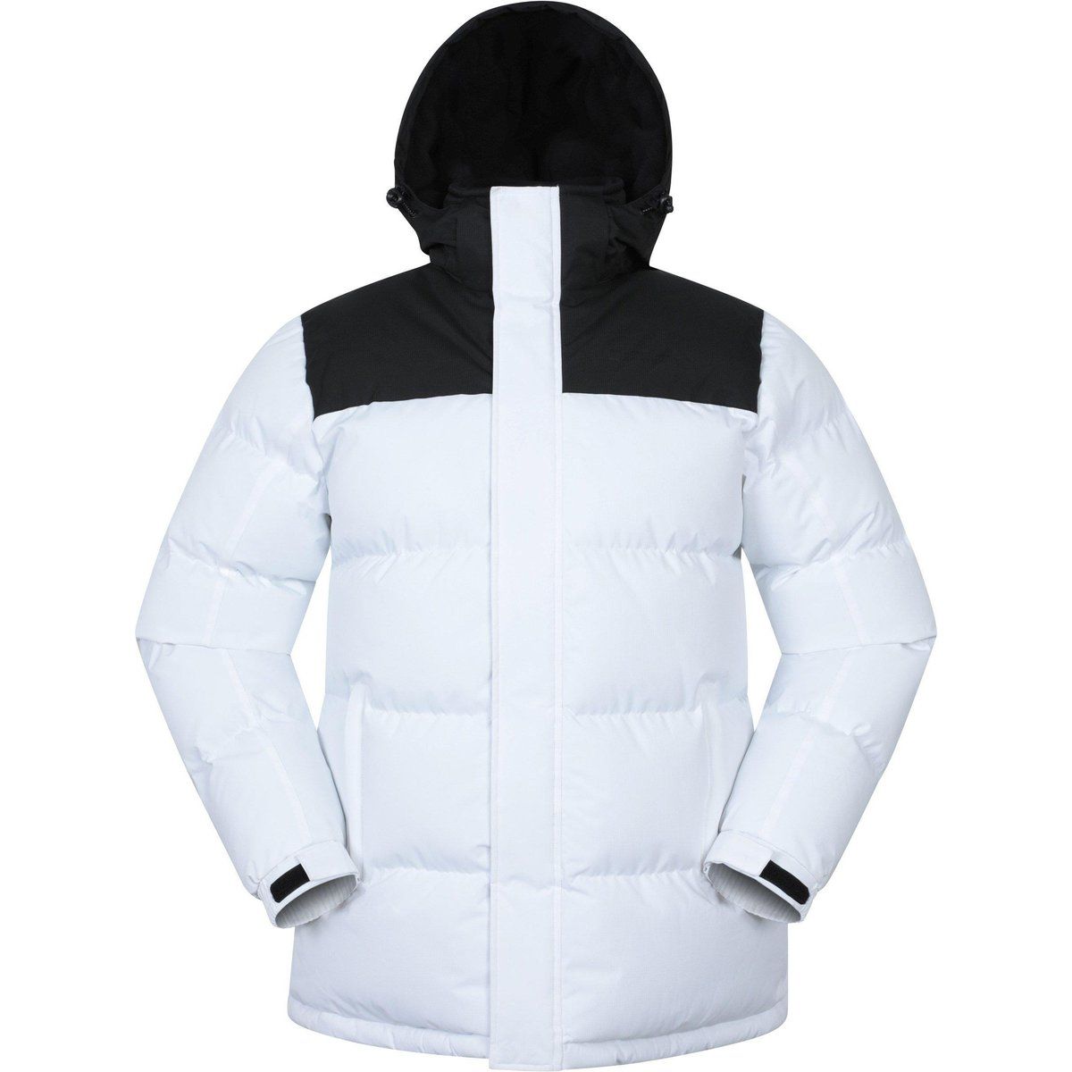 Mountain Warehouse - "Snow" Steppjacke für Herren (Schwarz/Weiß)