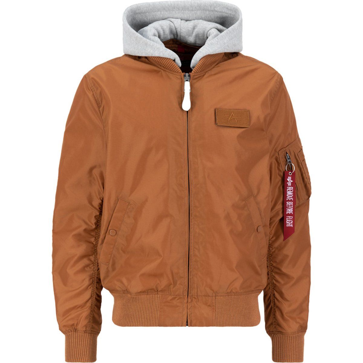 Leichte Bomberjacke mit Kapuze