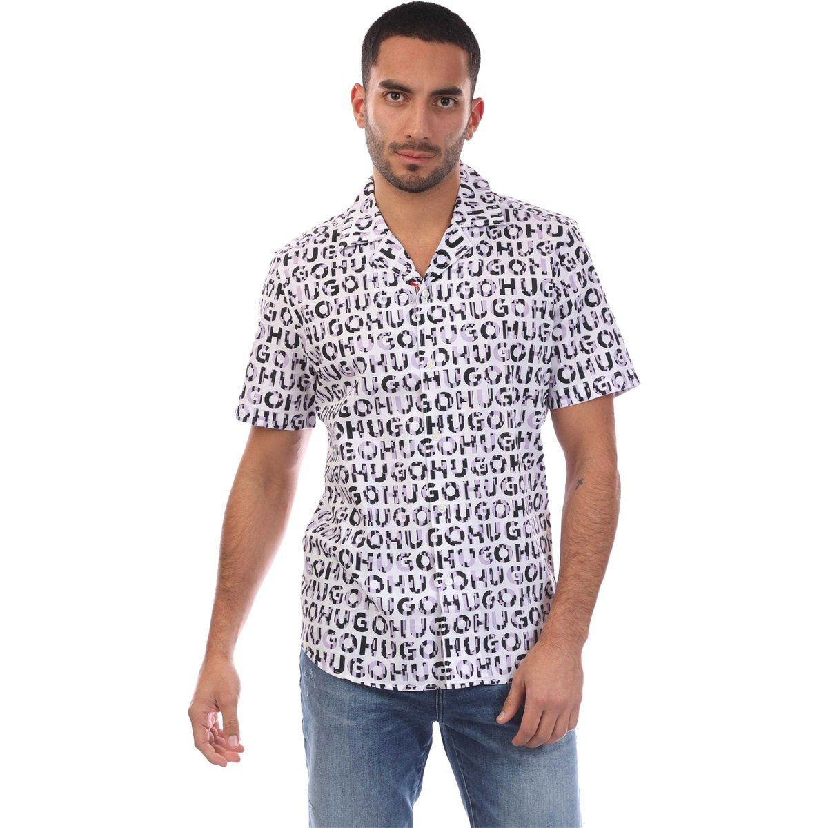 Kurzärmeliges Button-Down-Hemd