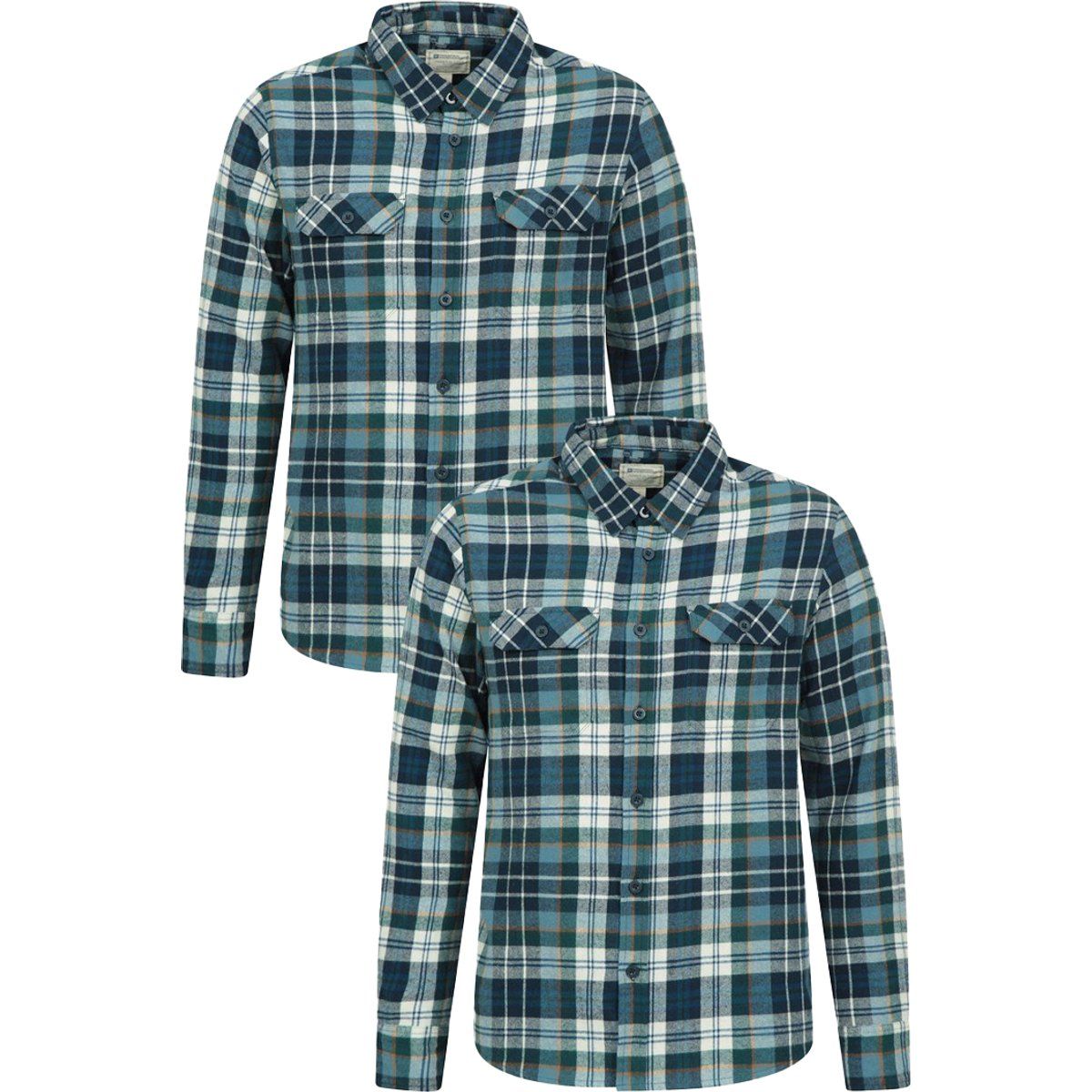 Herren Flanellhemd im Karomuster (2er-Pack)