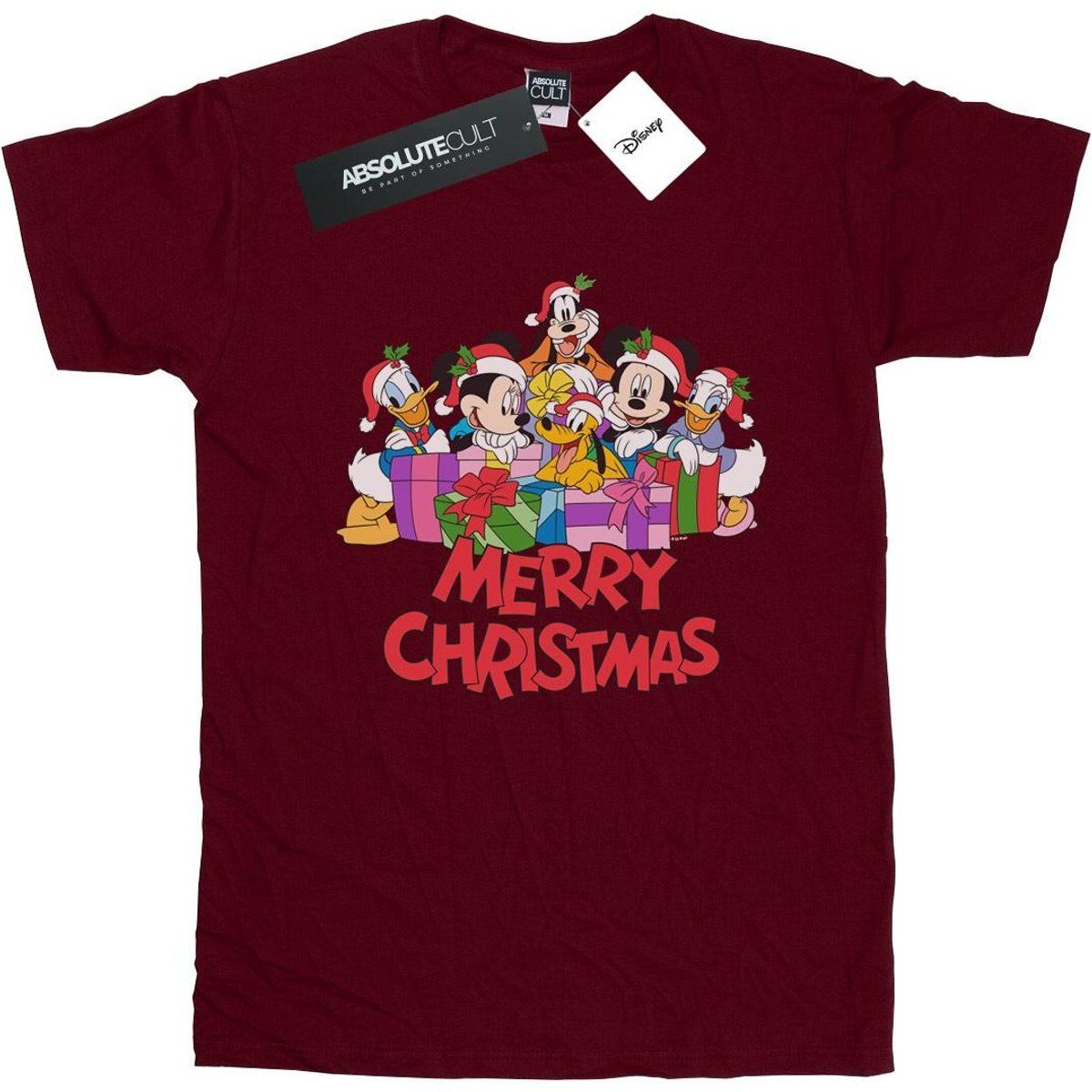 Disney - "Mickey Mouse and Friends" T-Shirt für Damen (Burgunderrot)