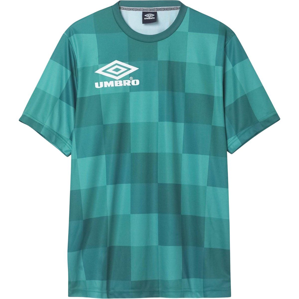 Grün kariertes Kurzarm-T-Shirt
