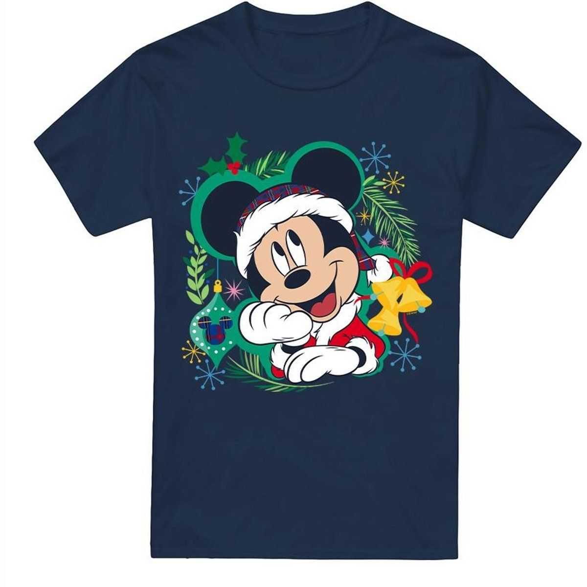 Herren Weihnachts-T-Shirt mit Mickey Mouse