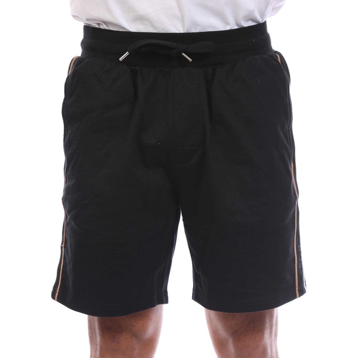 Herren Strickshorts uni Schwarz
