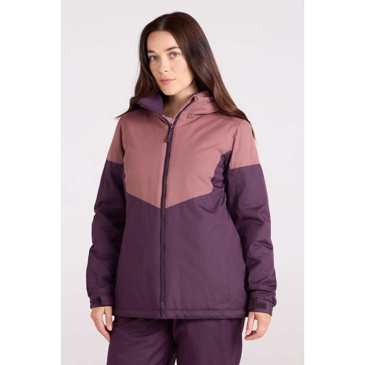 Damen Zweifarbige Isolierte Skijacke