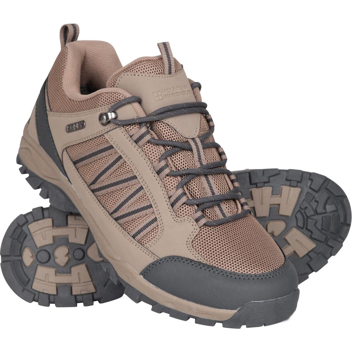 Mountain Warehouse - Herren Wanderschuhe "Path", Wasserfest (Dunkelbeige)