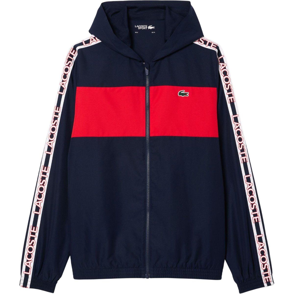 Colorblock-Sportjacke mit Reißverschluss