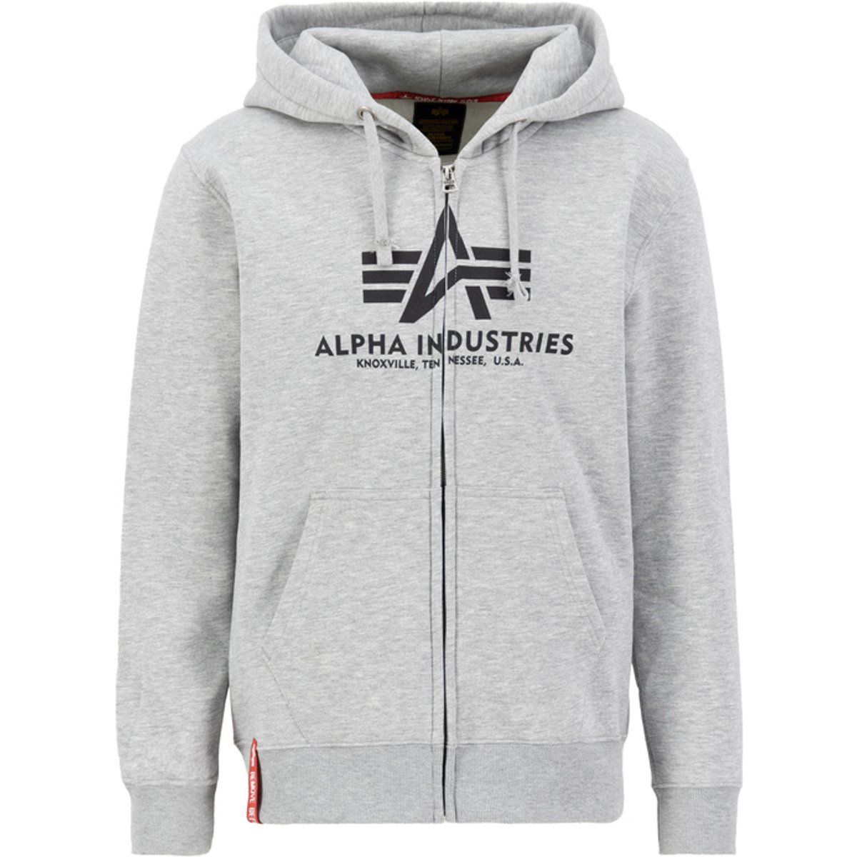 Kapuzenjacke mit großem Logo und Reißverschluss