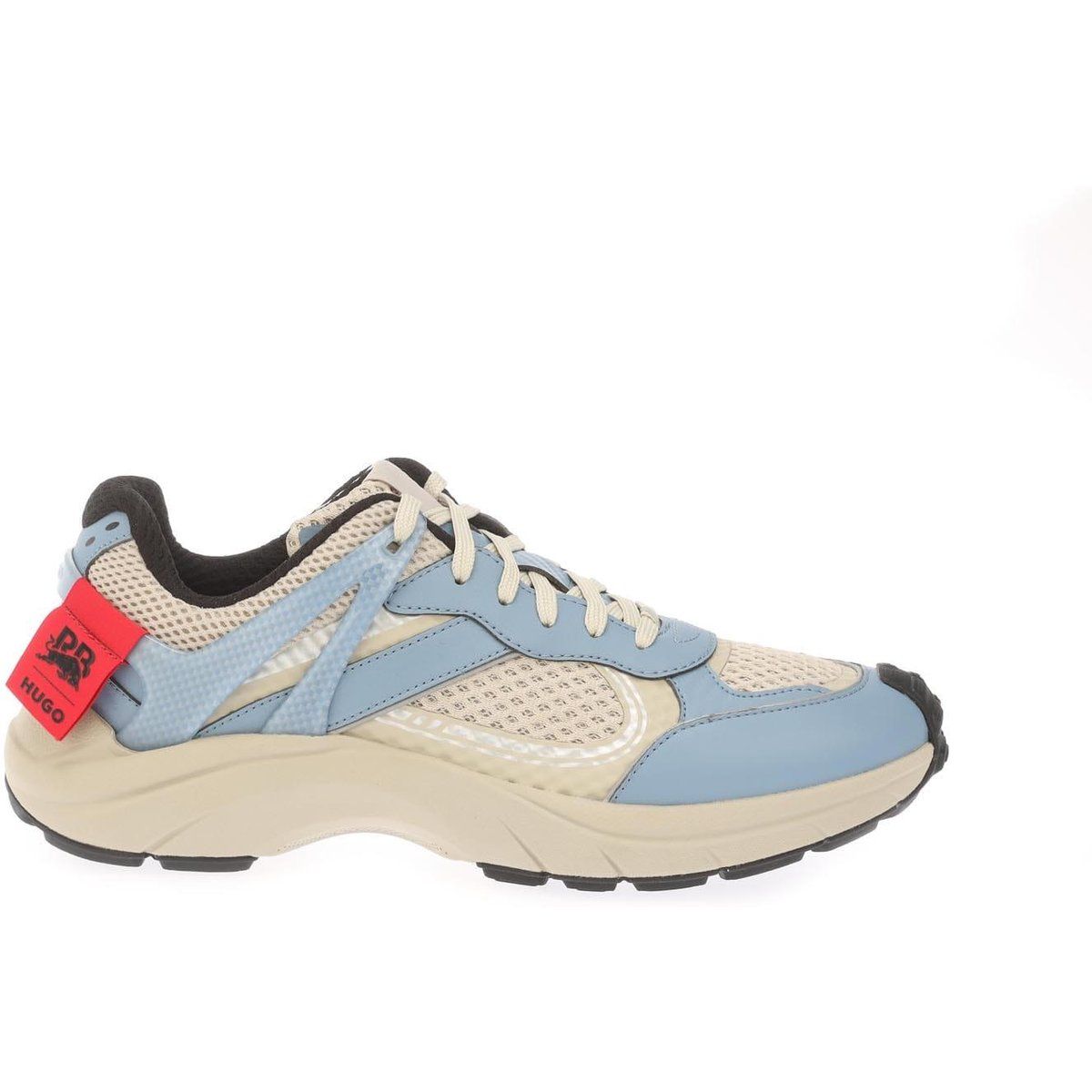 Colorblock-Sneaker mit Mesh-Einsatz
