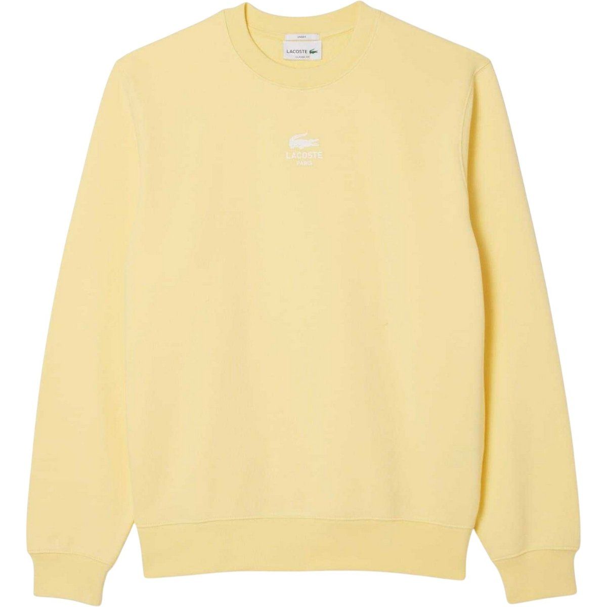 Klassisches Baumwollfleece-Sweatshirt mit Rundhalsausschnitt