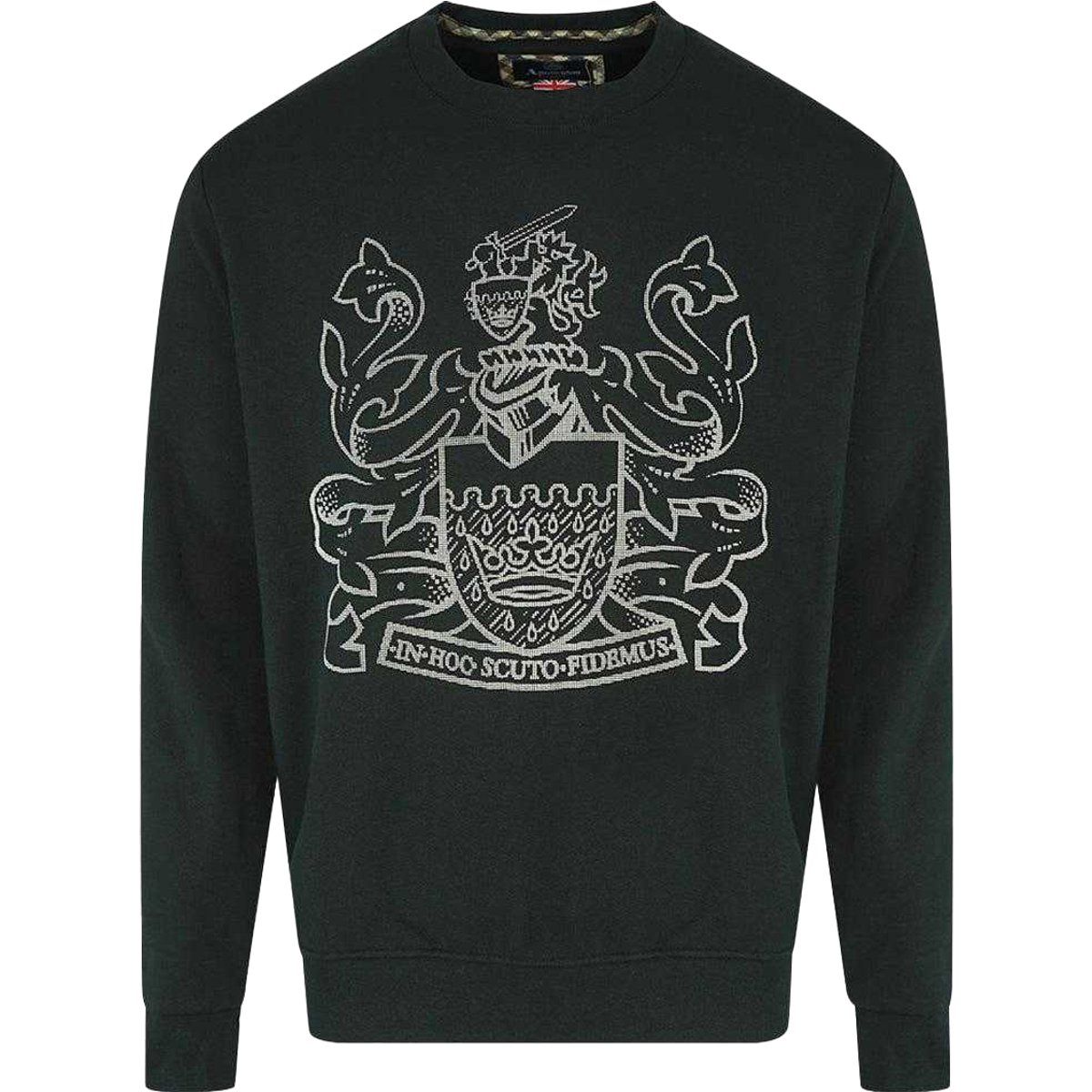 Aquascutum - "Aldis" Sweatshirt für Herren, Logo (Schwarz)